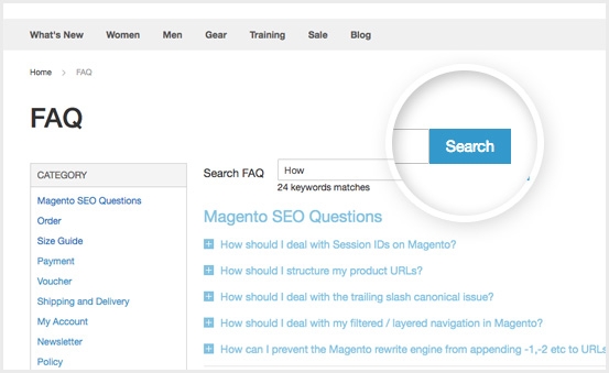 1. search FAQ