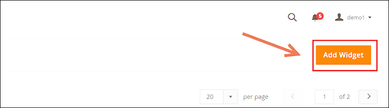 add cms widget magento 2 -02
