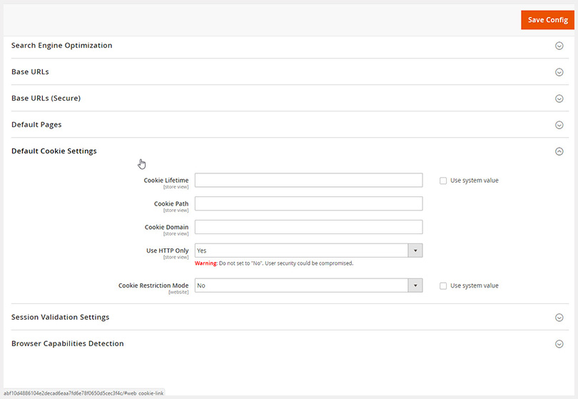4. Manage Cookies Policy Magento 2