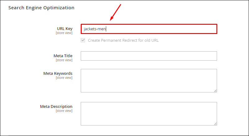 Customize category page link 4