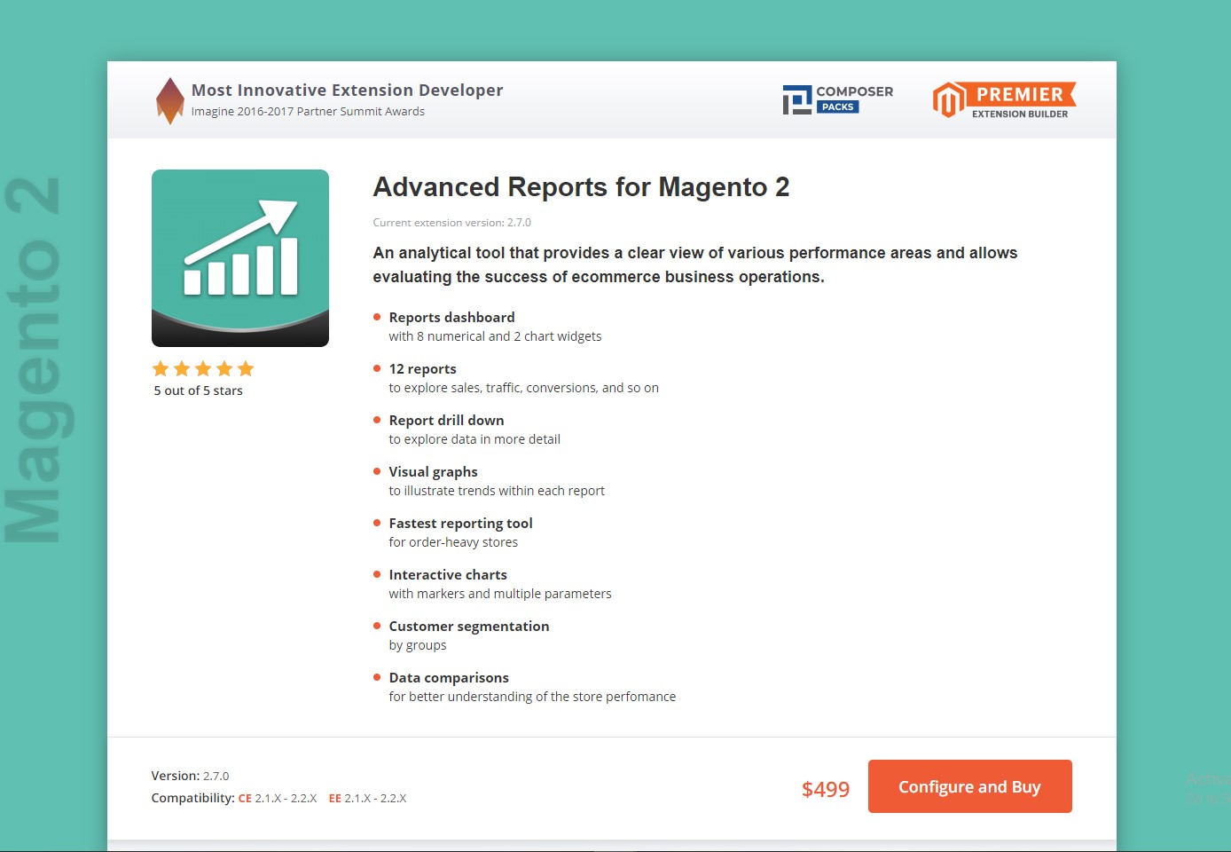 magento 2 report order sales Extension 2 10  Advanced & Free Reports Magento Premium