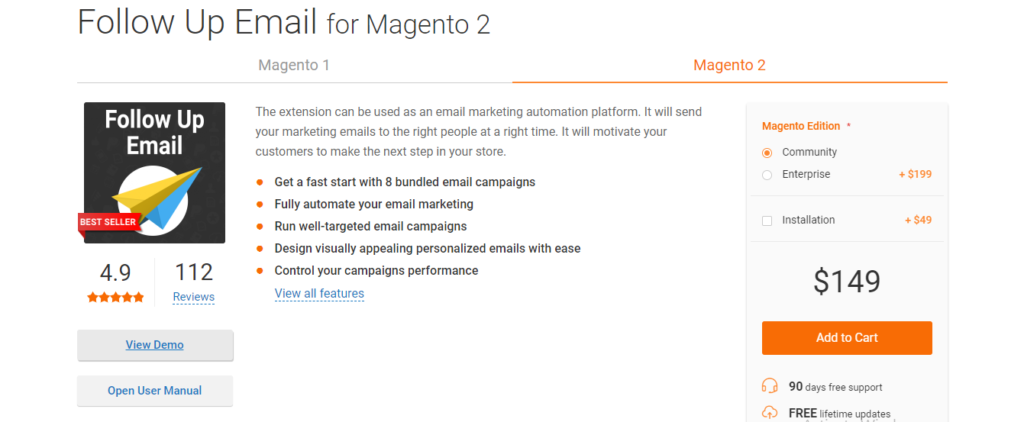 magento 2 follow up email extension
